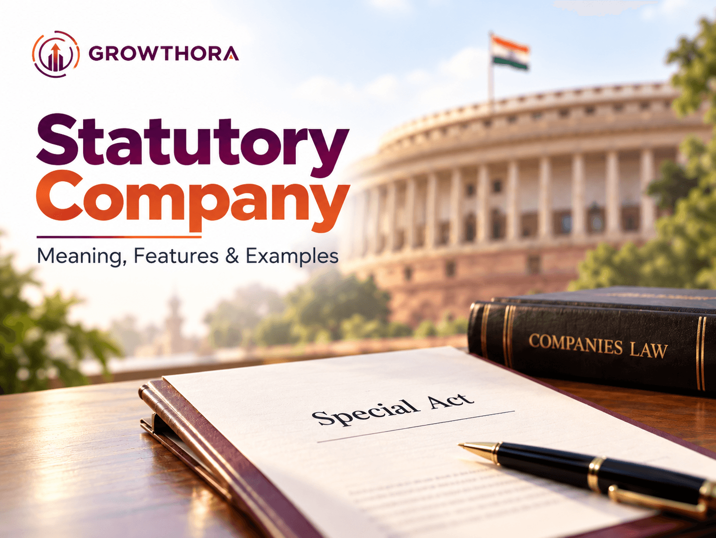 What is a Statutory Company? Meaning, Features and Examples Statutory company in India explained with Parliament, special Act and company law documents showing meaning, features and examples