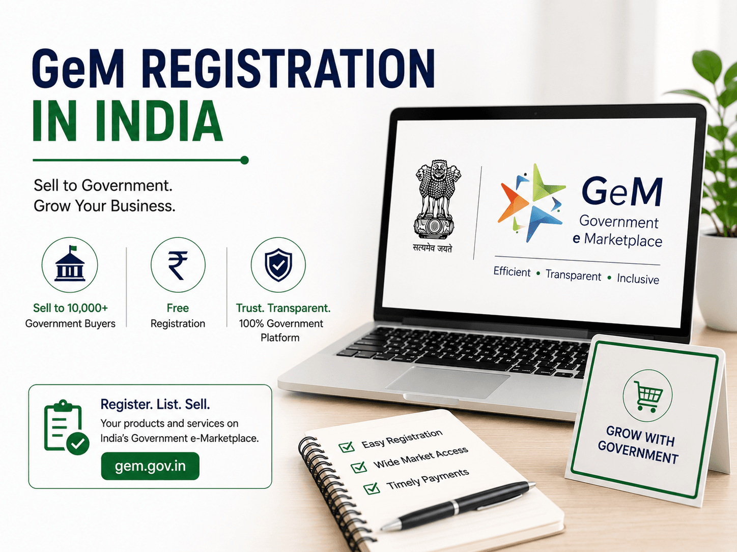 GeM Registration in India: Process, Documents, Eligibility and Fees
