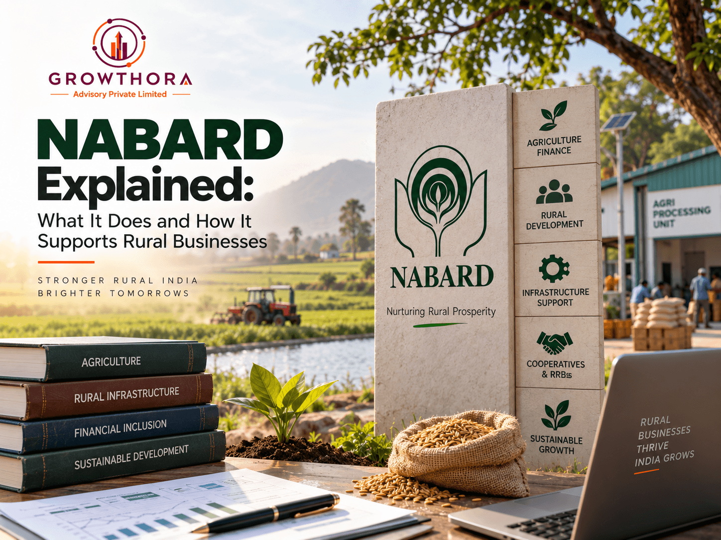 NABARD Explained: What It Does and How It Supports Rural Businesses NABARD explained with agriculture finance, rural development, infrastructure support, cooperative banking and sustainable growth for rural businesses in India