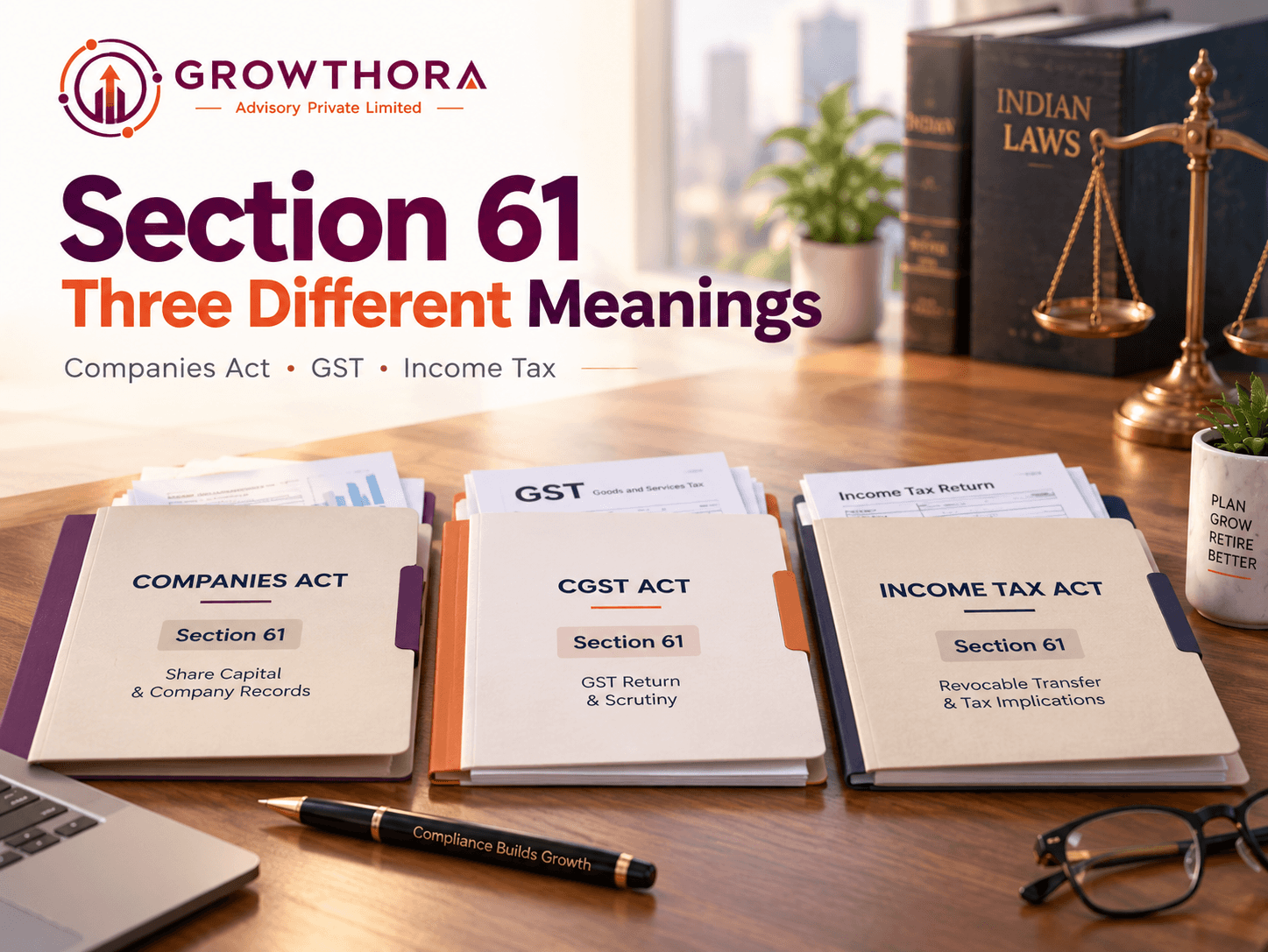 Section 61 of Indian Law: Three Completely Different Meanings Section 61 of Indian law explained across the Companies Act, CGST Act and Income Tax Act, covering share capital, GST scrutiny and revocable transfers