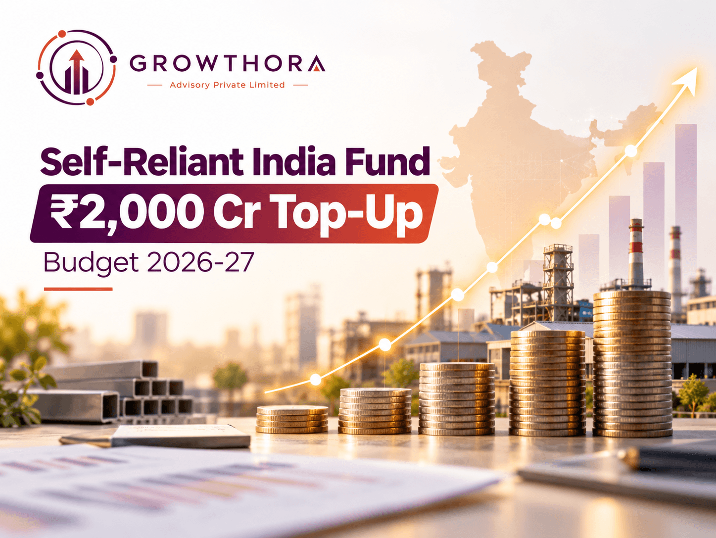 Self-Reliant India Fund ₹2,000 crore top-up under Budget 2026-27 showing equity support, risk capital, MSME growth, manufacturing expansion and investment opportunities for Indian micro enterprises