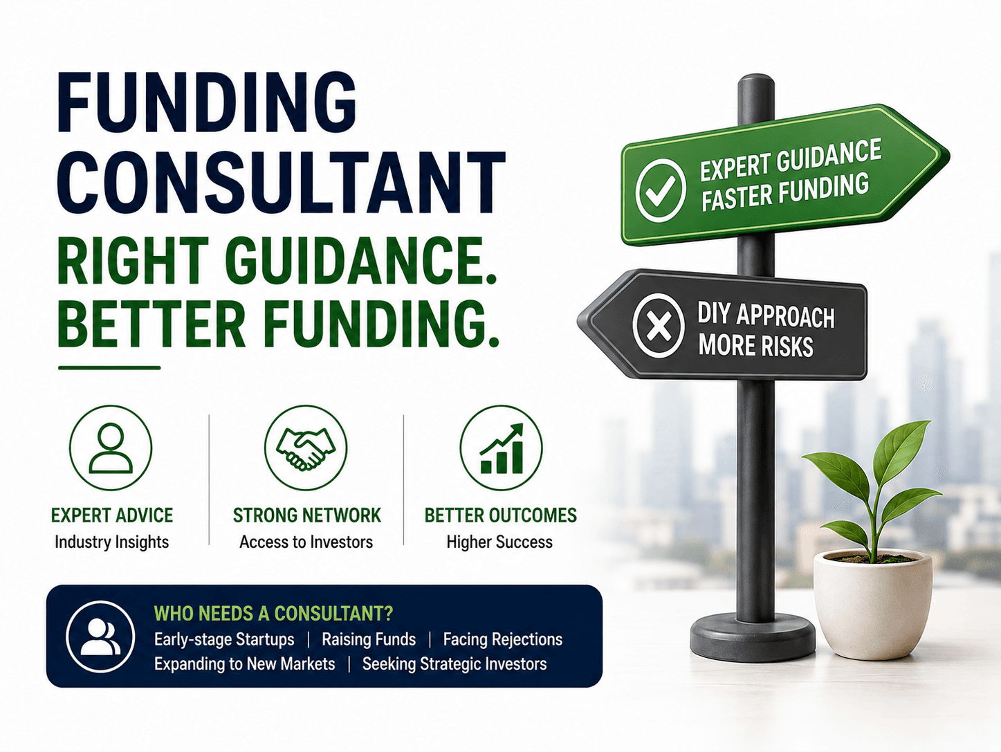 Startup Funding Consultant – Expert Guidance for Startup Fundraising Startup funding consultant providing expert guidance, investor access, and fundraising support for growing startups