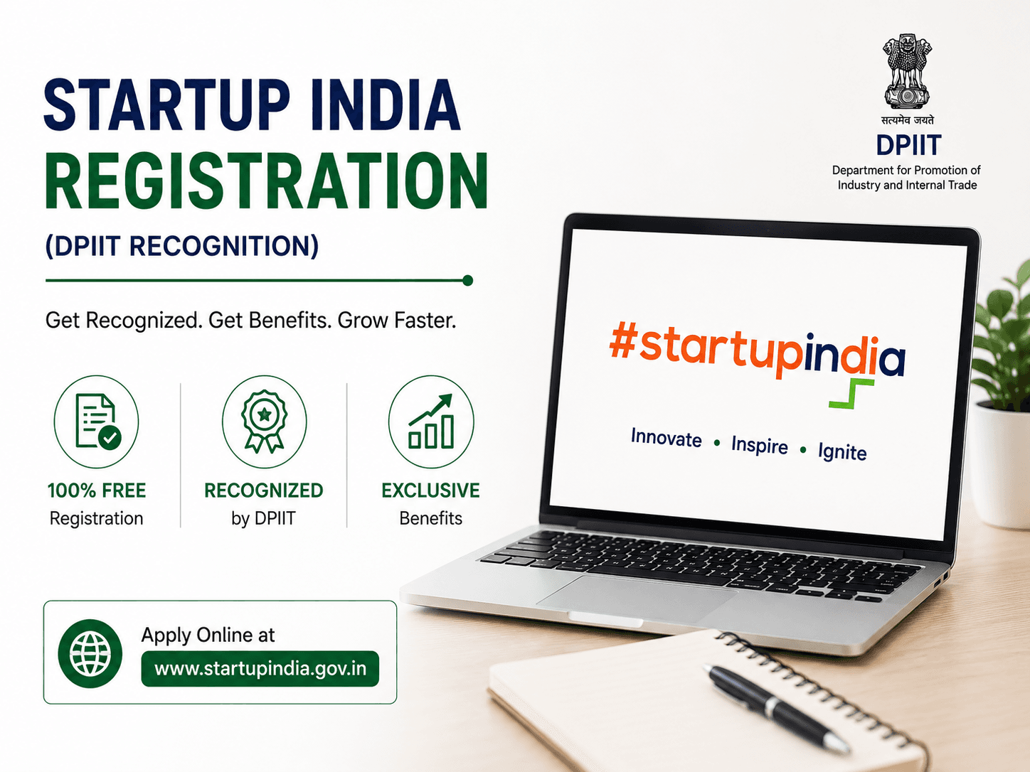 Startup India Registration (DPIIT Recognition) in India