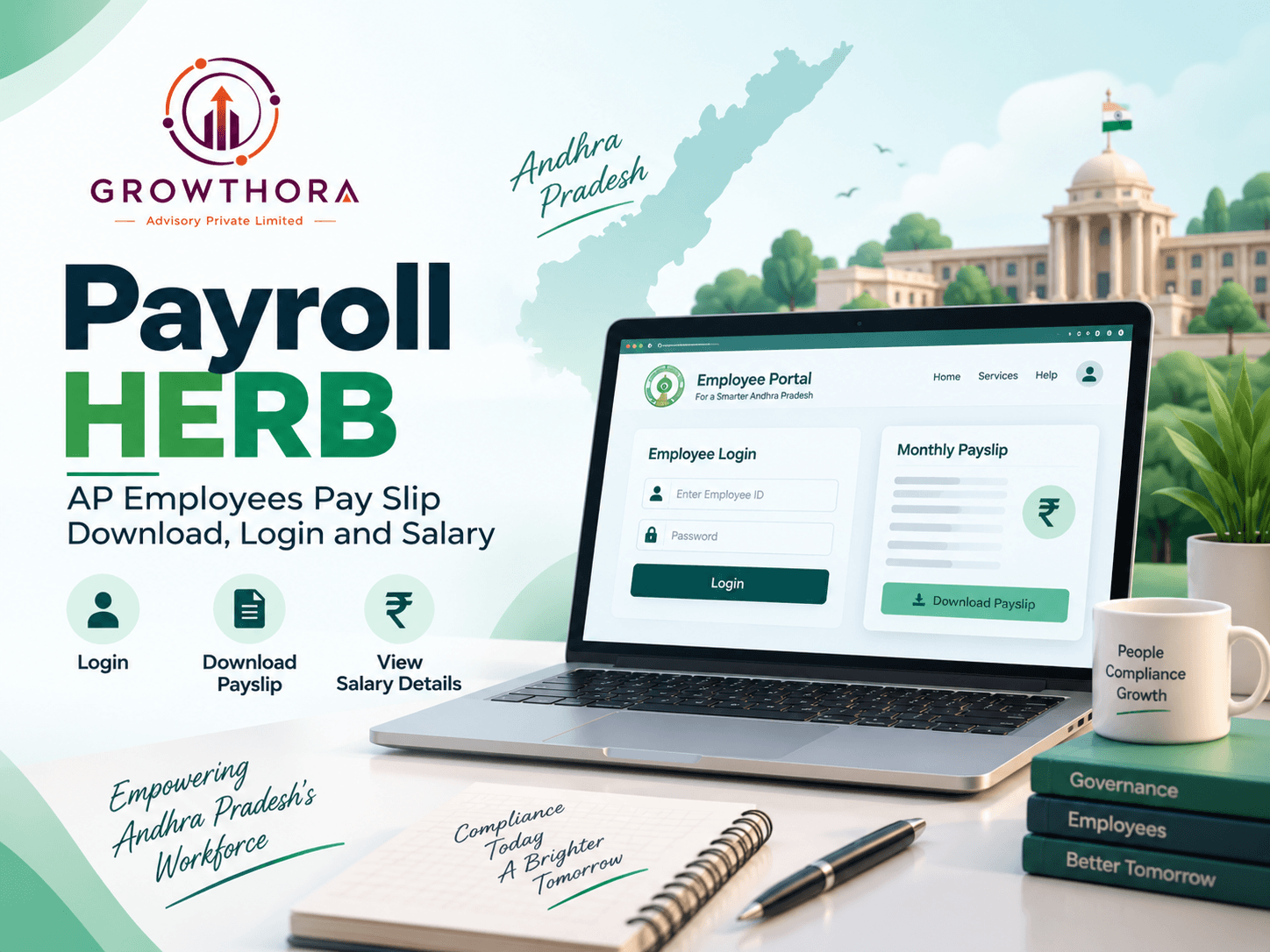 Payroll HERB AP Employees Pay Slip Download, Login & Salary Payroll HERB AP Employees Pay Slip showing employee login, salary details and monthly payslip download for Andhra Pradesh government employees.