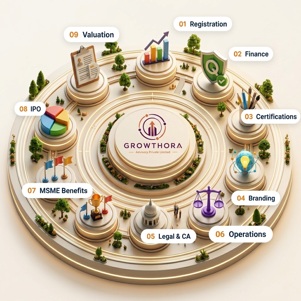 Growthora business services ecosystem